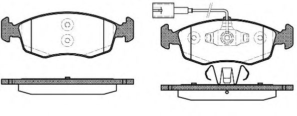 WOKING P072352 Тормозные колодки WOKING для FIAT