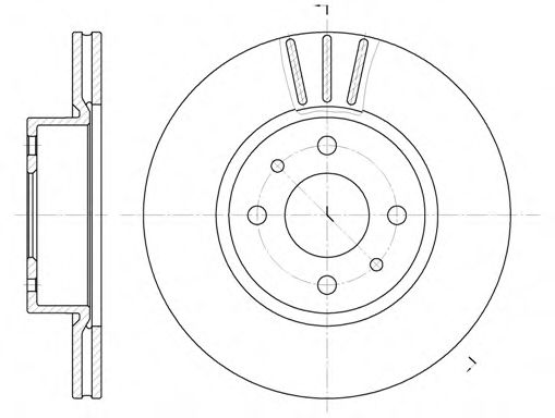 WOKING D618310 Тормозные диски WOKING для ALFA ROMEO