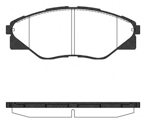 WOKING P1566300 Тормозные колодки WOKING для TOYOTA