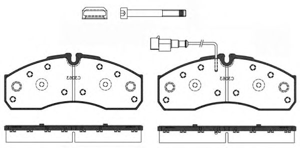 WOKING P751342 Тормозные колодки WOKING для RENAULT TRUCKS