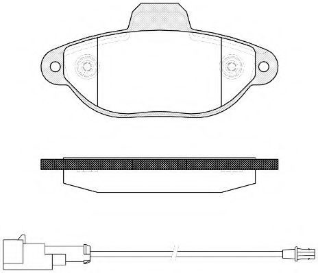 WOKING P514322 Тормозные колодки WOKING для FORD