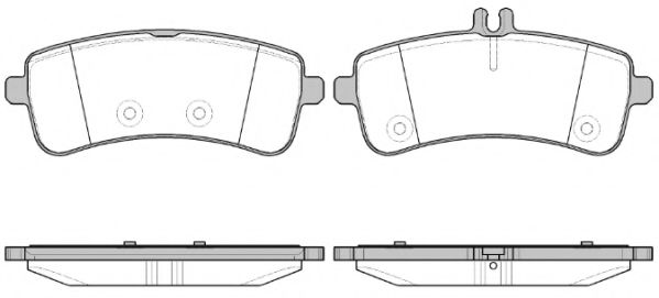 WOKING P1494300 Тормозные колодки WOKING для MERCEDES-BENZ