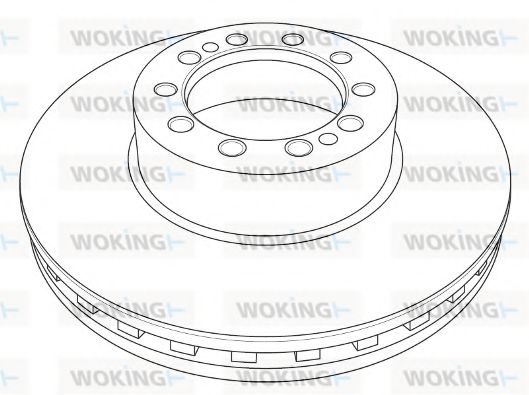 WOKING NSA121020 Тормозные диски для DAF