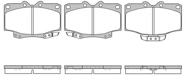 WOKING P530304 Тормозные колодки WOKING для TOYOTA LAND CRUISER