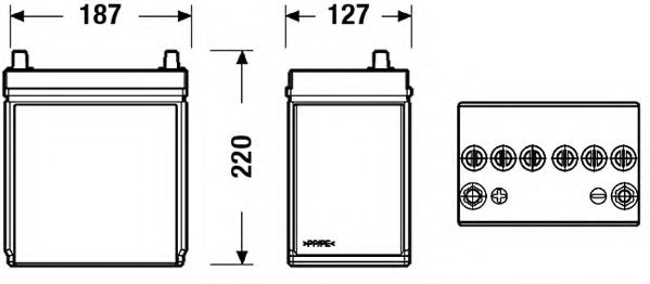 SONNAK SB357 Аккумулятор для CHEVROLET BEAT