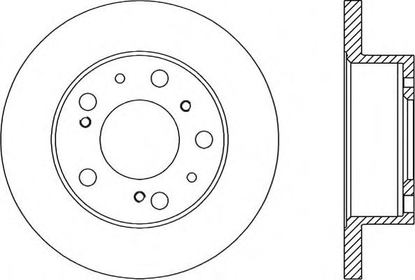 OPEN PARTS BDA113610 Тормозные диски OPEN PARTS для FIAT