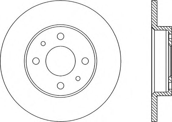 OPEN PARTS BDA114410 Тормозные диски для FIAT TIPO