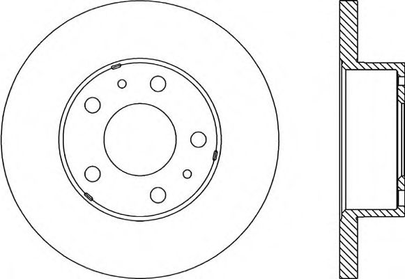 OPEN PARTS BDA115010 Тормозные диски OPEN PARTS для FIAT