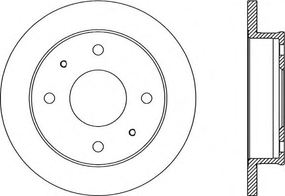 OPEN PARTS BDA185810 Тормозные диски для HYUNDAI ATOZ