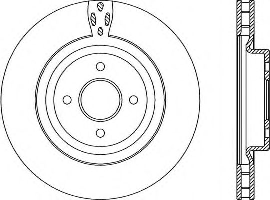 OPEN PARTS BDA222520 Тормозные диски OPEN PARTS 