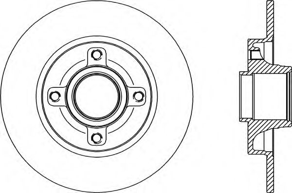 OPEN PARTS BDA234110 Тормозные диски OPEN PARTS 