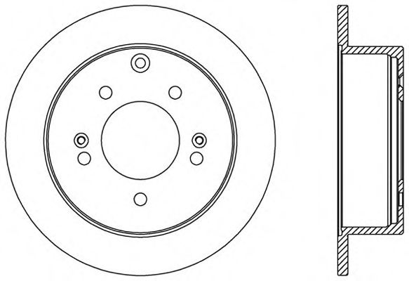 OPEN PARTS BDA257010 Тормозные диски OPEN PARTS для KIA