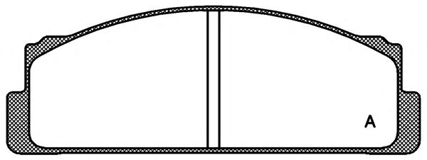 OPEN PARTS BPA002200 Тормозные колодки OPEN PARTS 