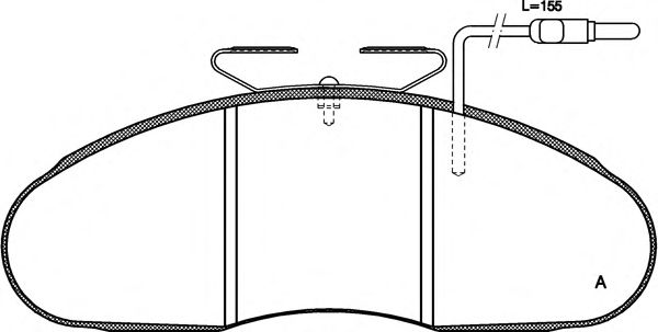 OPEN PARTS BPA004802 Тормозные колодки OPEN PARTS для NISSAN