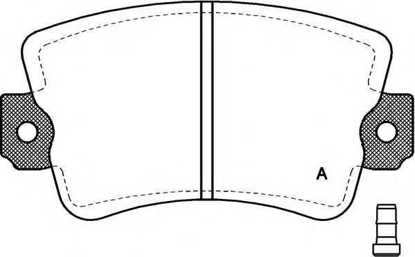 OPEN PARTS BPA006102 Тормозные колодки OPEN PARTS 