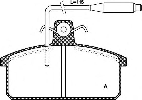 OPEN PARTS BPA012802 Тормозные колодки OPEN PARTS для SEAT