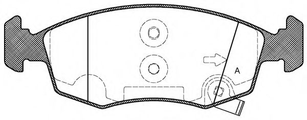 OPEN PARTS BPA017250 Тормозные колодки OPEN PARTS 