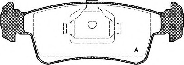 OPEN PARTS BPA024000 Тормозные колодки OPEN PARTS 