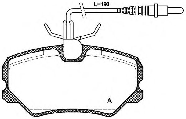 OPEN PARTS BPA026202 Тормозные колодки OPEN PARTS для PEUGEOT