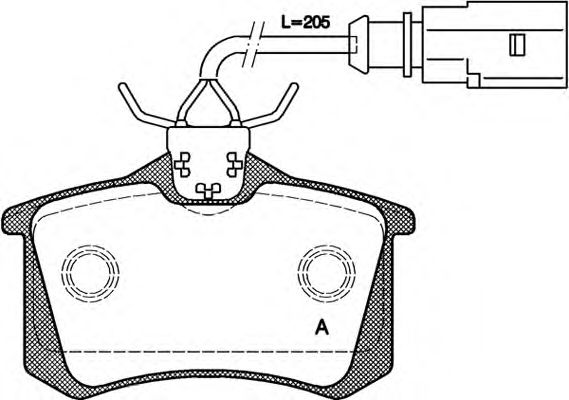 OPEN PARTS BPA026351 Тормозные колодки OPEN PARTS для SEAT