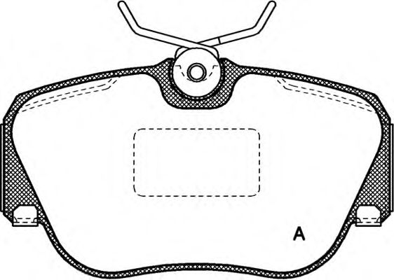 OPEN PARTS BPA028400 Тормозные колодки OPEN PARTS для MERCEDES-BENZ