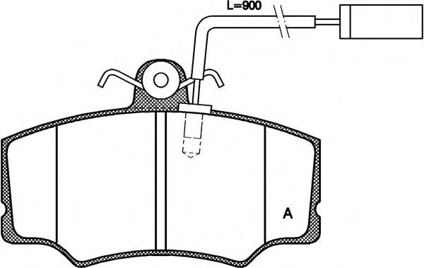 OPEN PARTS BPA031202 Тормозные колодки OPEN PARTS для ALFA ROMEO