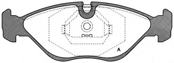 OPEN PARTS BPA031900 Тормозные колодки OPEN PARTS 