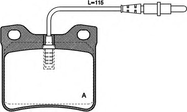 OPEN PARTS BPA032102 Тормозные колодки OPEN PARTS 