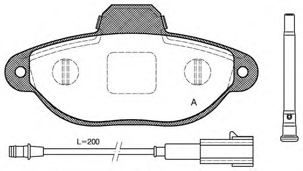 OPEN PARTS BPA041421 Тормозные колодки OPEN PARTS 