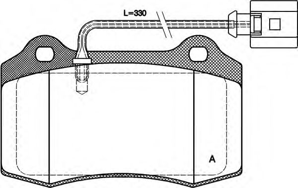 OPEN PARTS BPA043401 Тормозные колодки OPEN PARTS для SEAT IBIZA