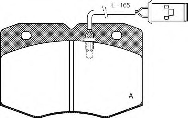 OPEN PARTS BPA043502 Тормозные колодки OPEN PARTS 