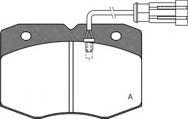 OPEN PARTS BPA043512 Тормозные колодки OPEN PARTS 