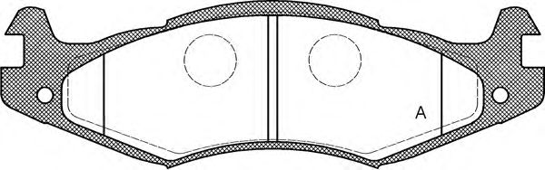 OPEN PARTS BPA046300 Тормозные колодки OPEN PARTS 