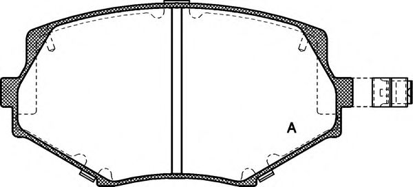 OPEN PARTS BPA047802 Тормозные колодки OPEN PARTS 