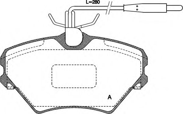 OPEN PARTS BPA048502 Тормозные колодки OPEN PARTS 