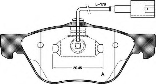 OPEN PARTS BPA058932 Тормозные колодки OPEN PARTS 