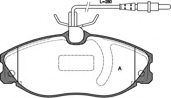 OPEN PARTS BPA060414 Тормозные колодки OPEN PARTS для PEUGEOT