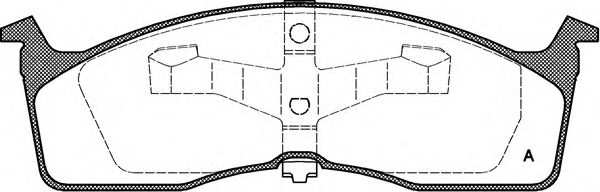 OPEN PARTS BPA061000 Тормозные колодки OPEN PARTS для CHRYSLER