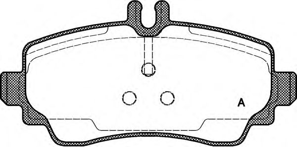 OPEN PARTS BPA065000 Тормозные колодки OPEN PARTS для MERCEDES-BENZ