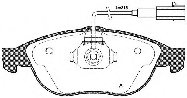 OPEN PARTS BPA066022 Тормозные колодки OPEN PARTS для LANCIA