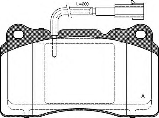 OPEN PARTS BPA066651 Тормозные колодки OPEN PARTS для ALFA ROMEO