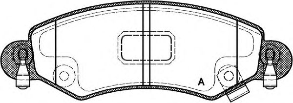 OPEN PARTS BPA070212 Тормозные колодки OPEN PARTS для SUZUKI