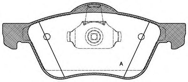 OPEN PARTS BPA084400 Тормозные колодки OPEN PARTS для NISSAN