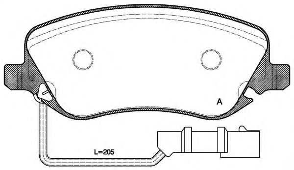 OPEN PARTS BPA087902 Тормозные колодки OPEN PARTS для LANCIA