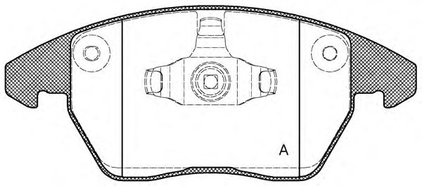 OPEN PARTS BPA103010 Тормозные колодки для SEAT MII