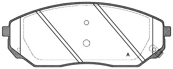 OPEN PARTS BPA104102 Тормозные колодки OPEN PARTS для KIA