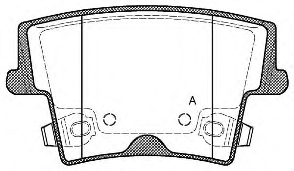 OPEN PARTS BPA112708 Тормозные колодки OPEN PARTS для LANCIA