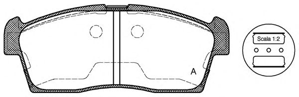 OPEN PARTS BPA119900 Тормозные колодки OPEN PARTS для SUZUKI