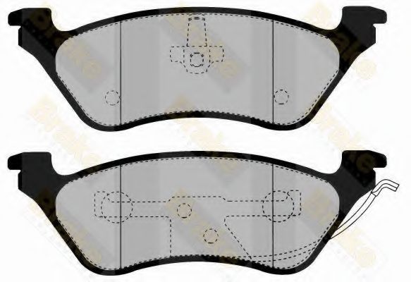 Brake ENGINEERING PA1473 Тормозные колодки BRAKE ENGINEERING для JEEP