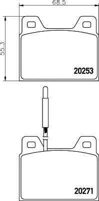 TEXTAR 2025301 Тормозные колодки TEXTAR 
